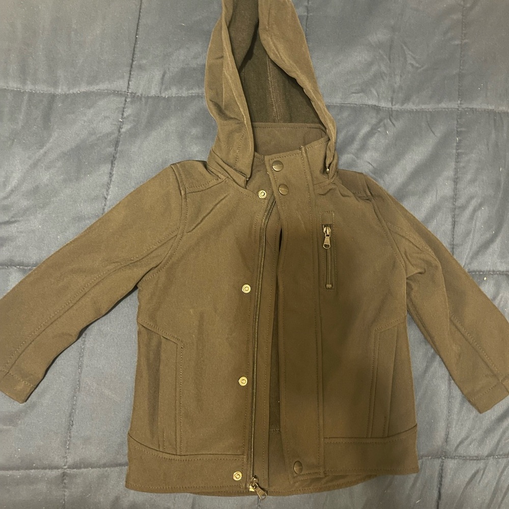 Urban Republic Kids Tan Hooded Raincoat